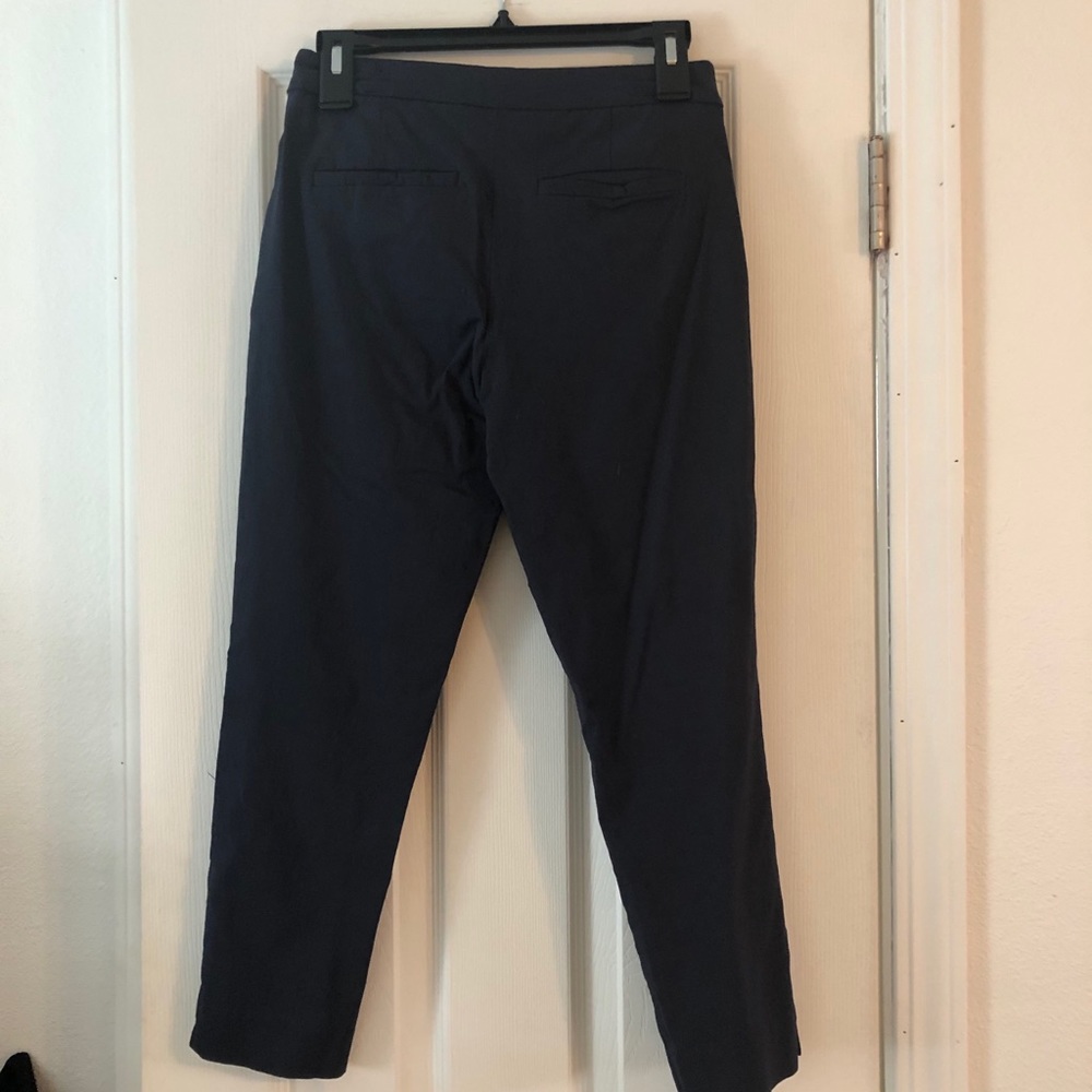 Side buttoned cropped pants